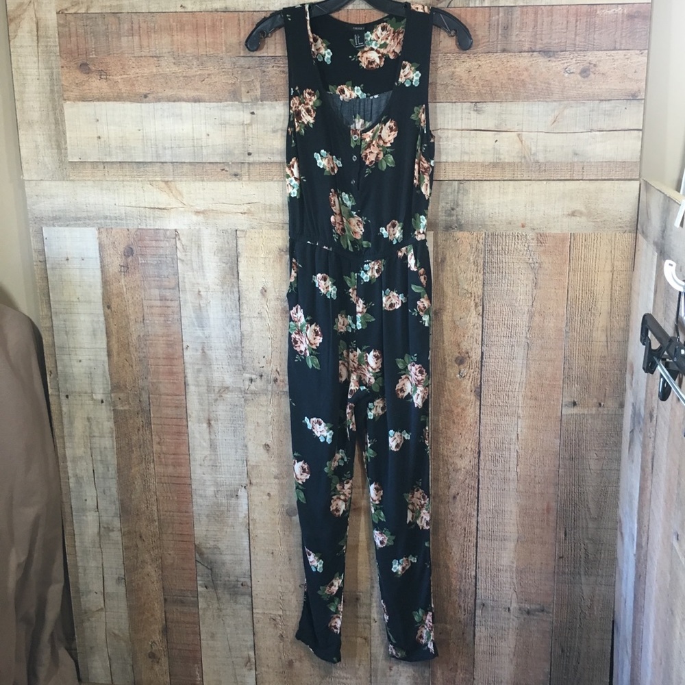 Forever21 Floral Jumpsuit